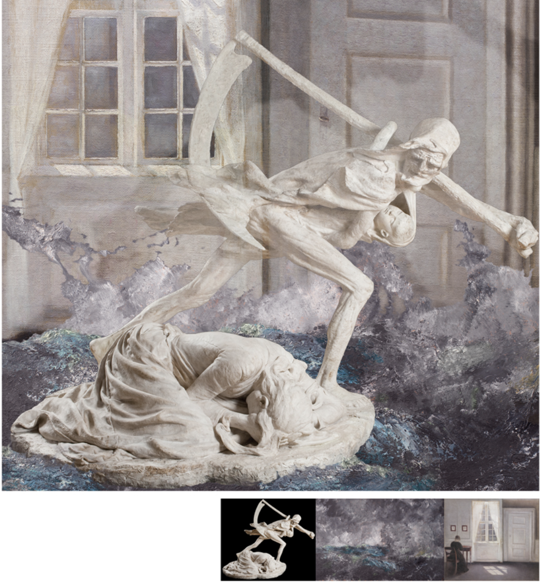 3D-printed sculpture inspired by SMK open 3D models